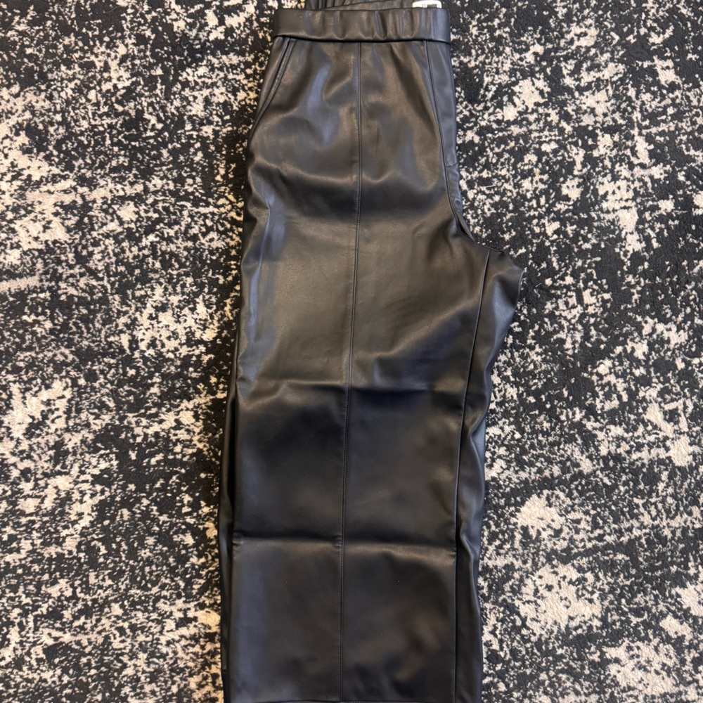 Leather “faux” pants